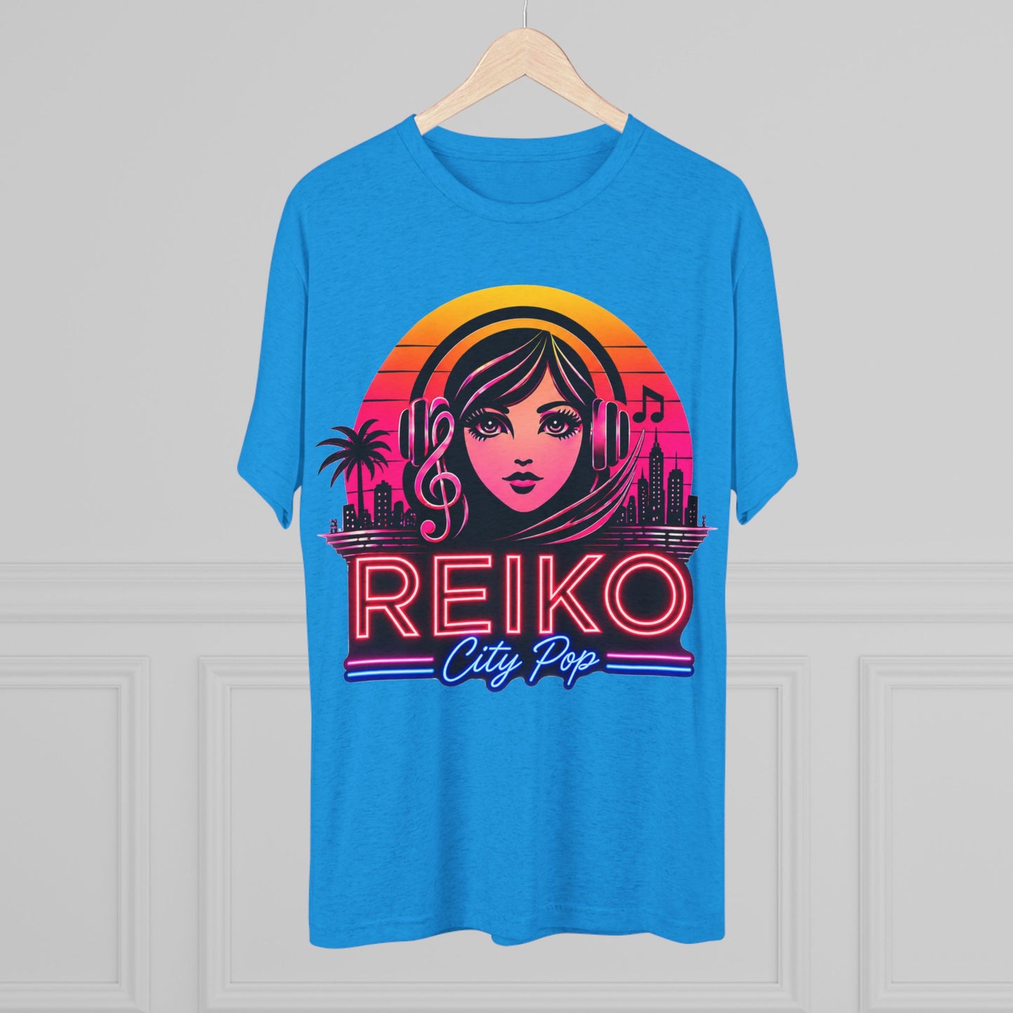 Official Reiko Citi Pop Sunset Logo Tee - Premium Tri-Blend Assorted Colors