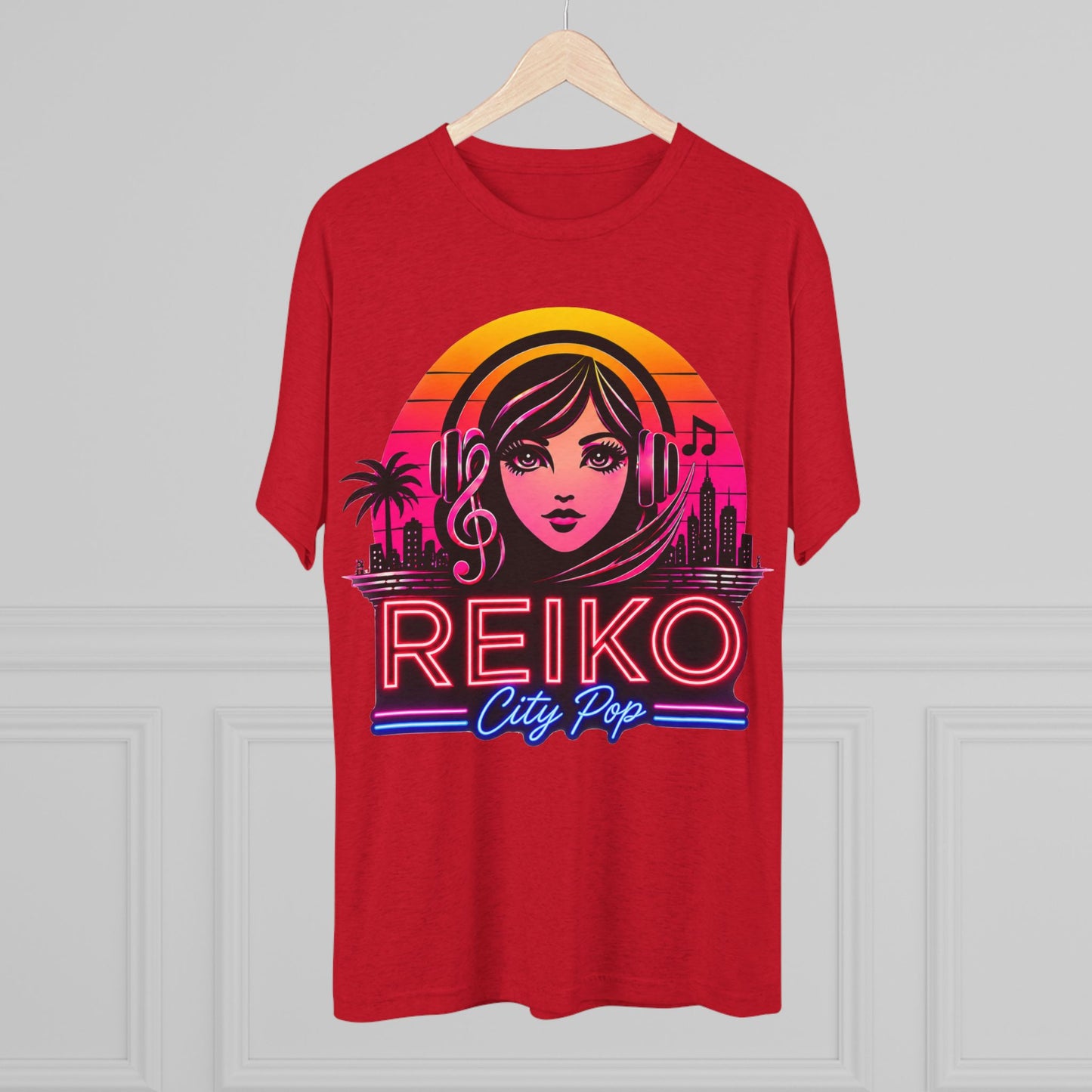 Official Reiko Citi Pop Sunset Logo Tee - Premium Tri-Blend Assorted Colors
