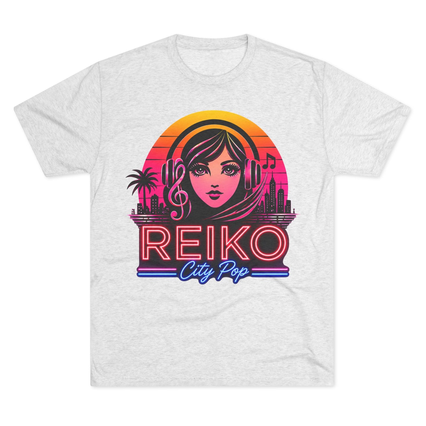Official Reiko Citi Pop Sunset Logo Tee - Premium Tri-Blend Assorted Colors