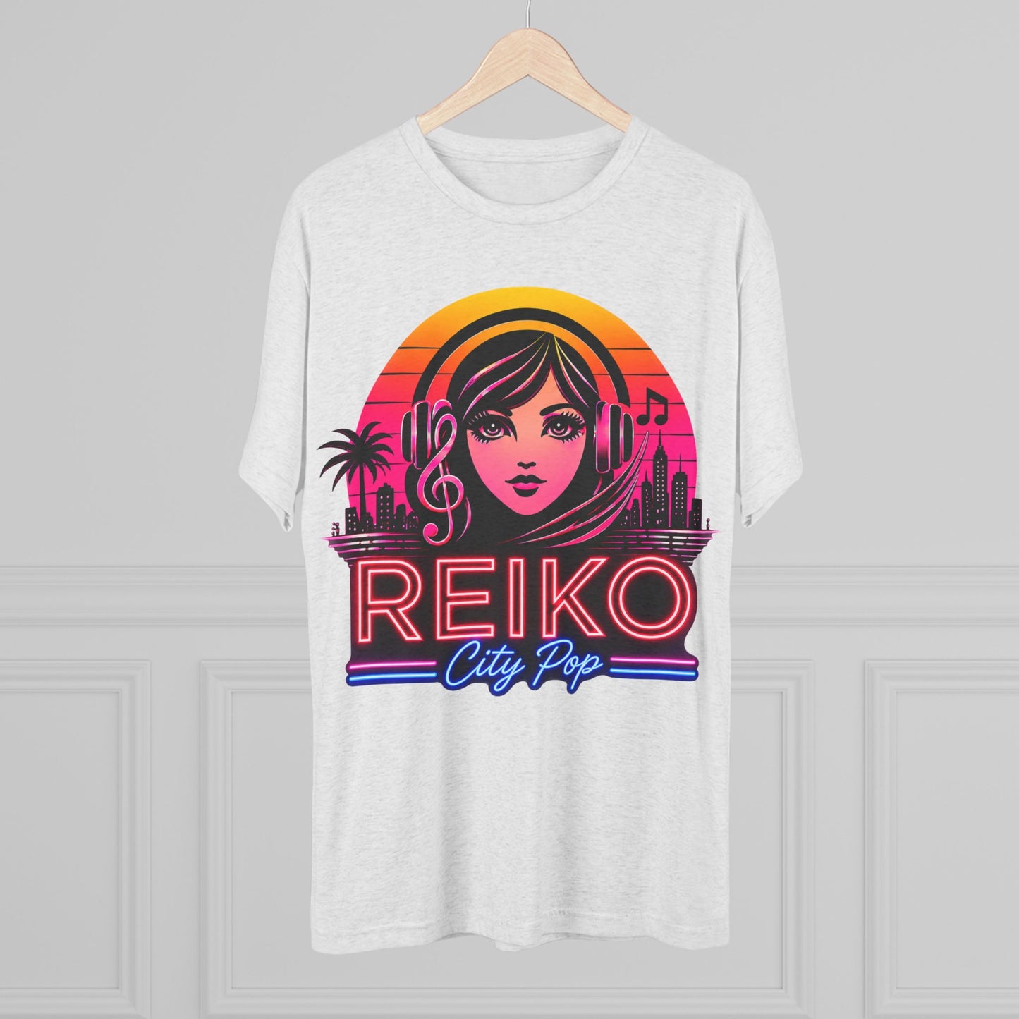 Official Reiko Citi Pop Sunset Logo Tee - Premium Tri-Blend Assorted Colors