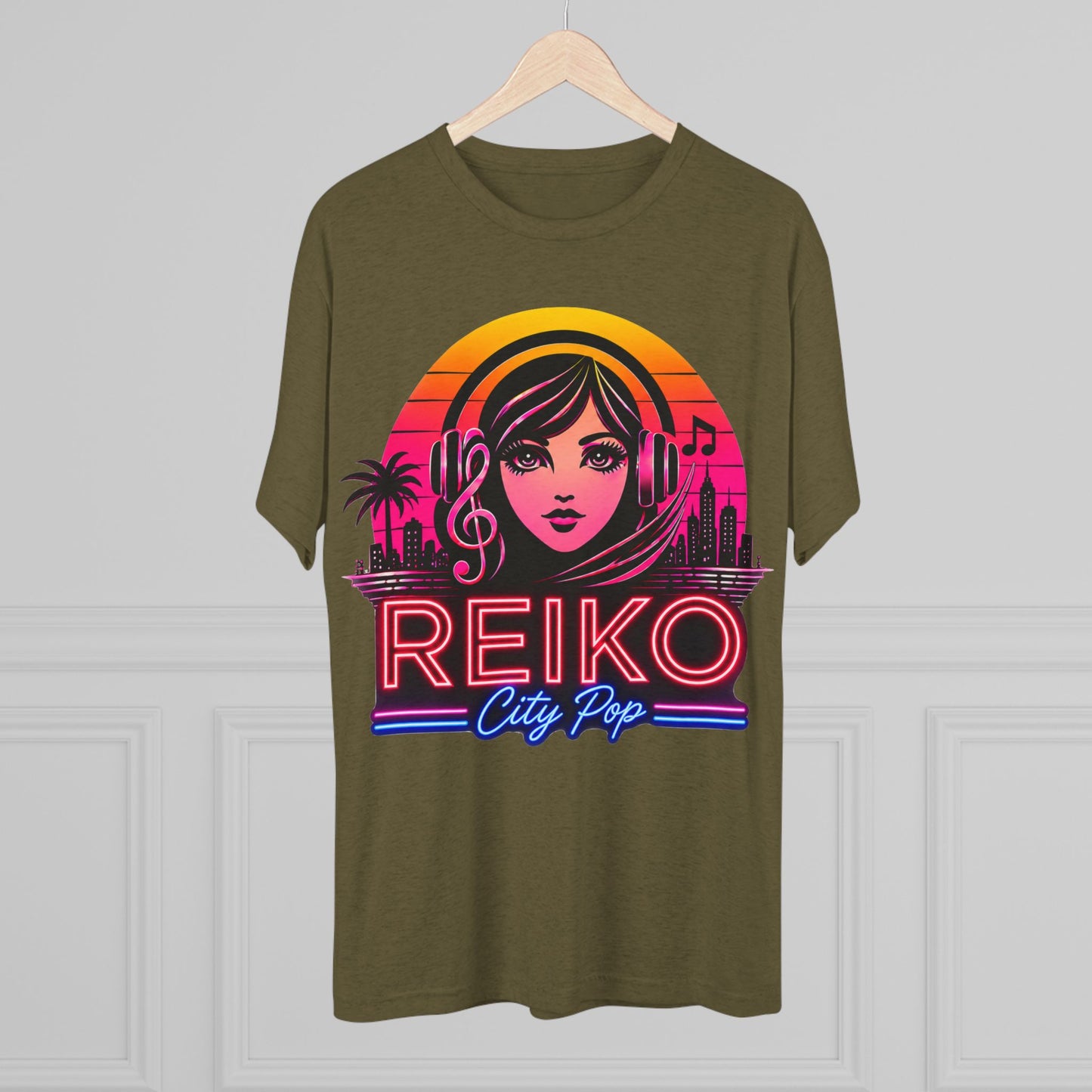 Official Reiko Citi Pop Sunset Logo Tee - Premium Tri-Blend Assorted Colors