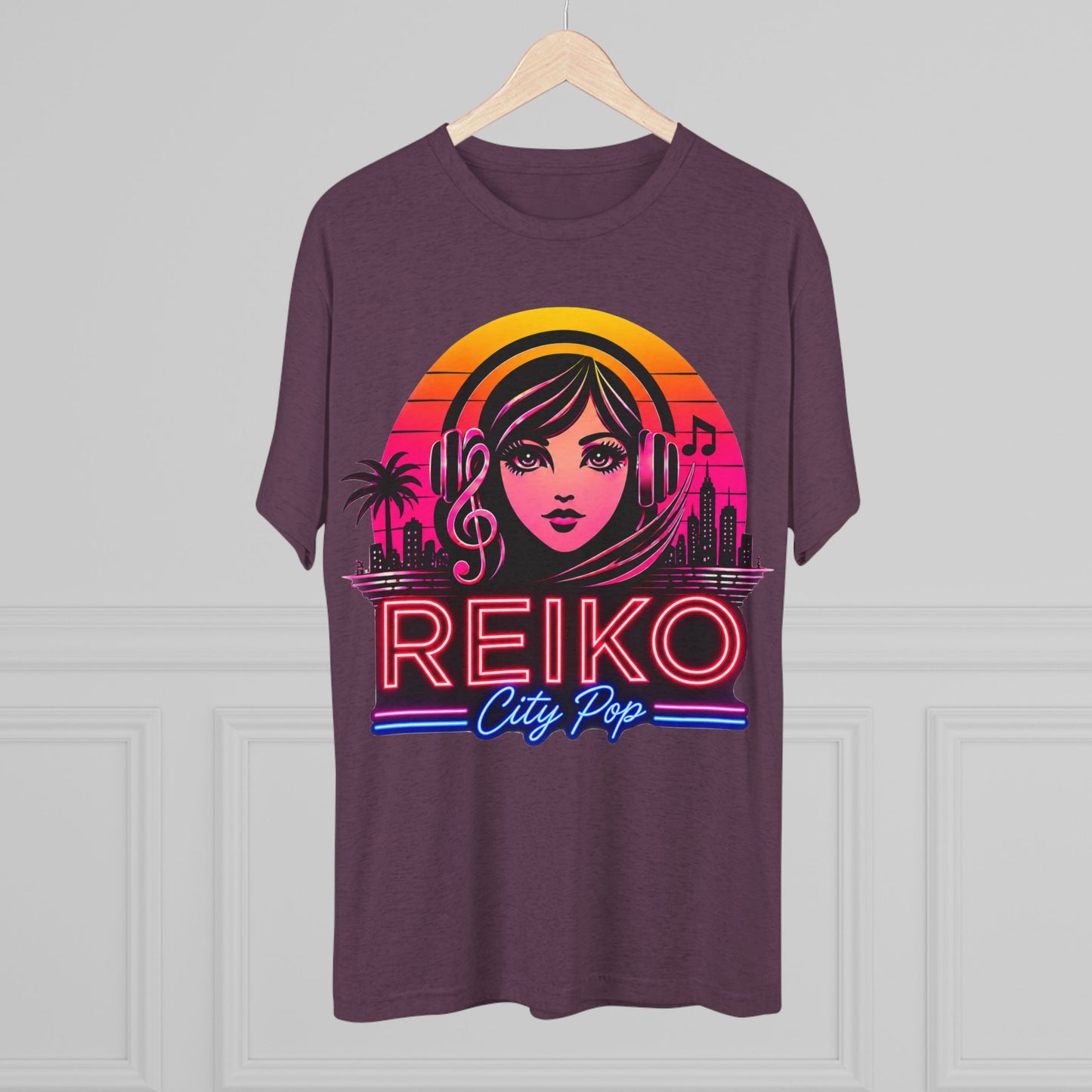 Official Reiko Citi Pop Sunset Logo Tee - Premium Tri-Blend Assorted Colors