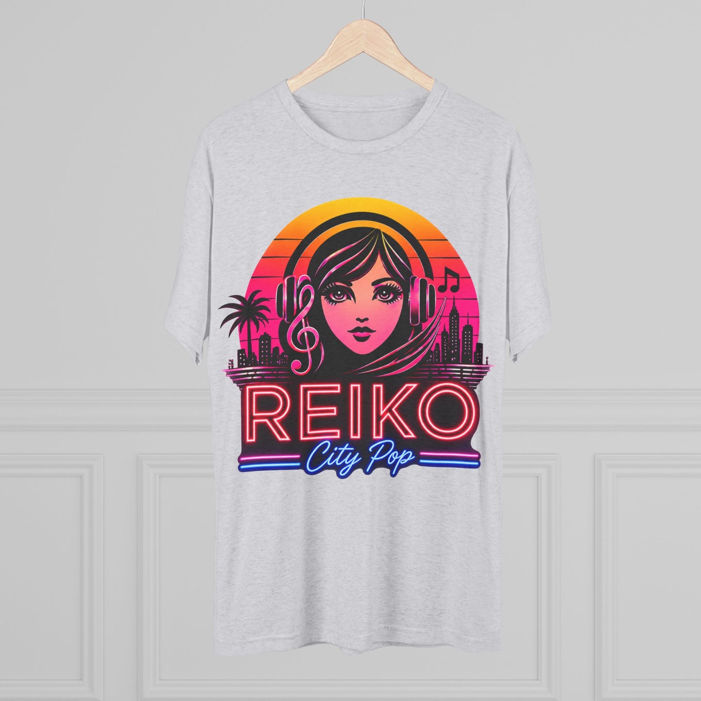 Official Reiko Citi Pop Sunset Logo Tee - Premium Tri-Blend Assorted Colors