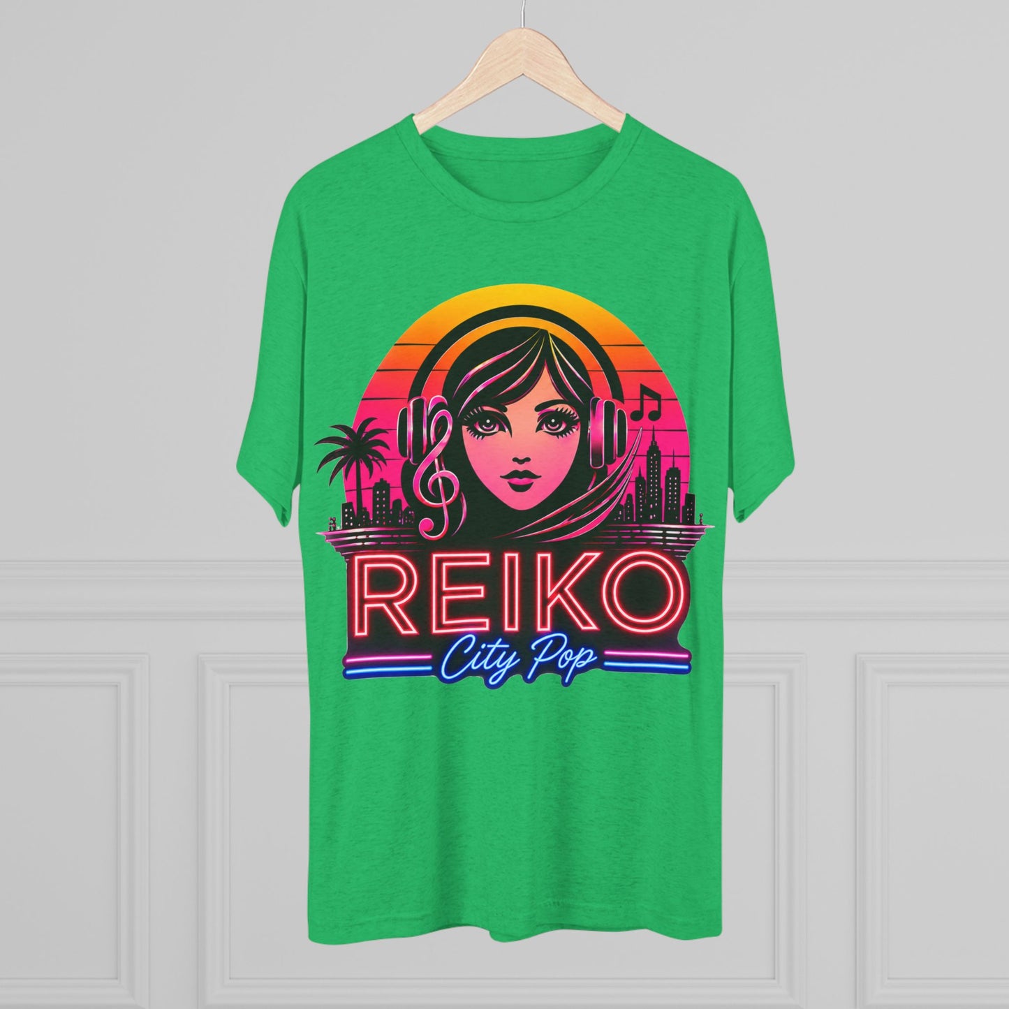 Official Reiko Citi Pop Sunset Logo Tee - Premium Tri-Blend Assorted Colors