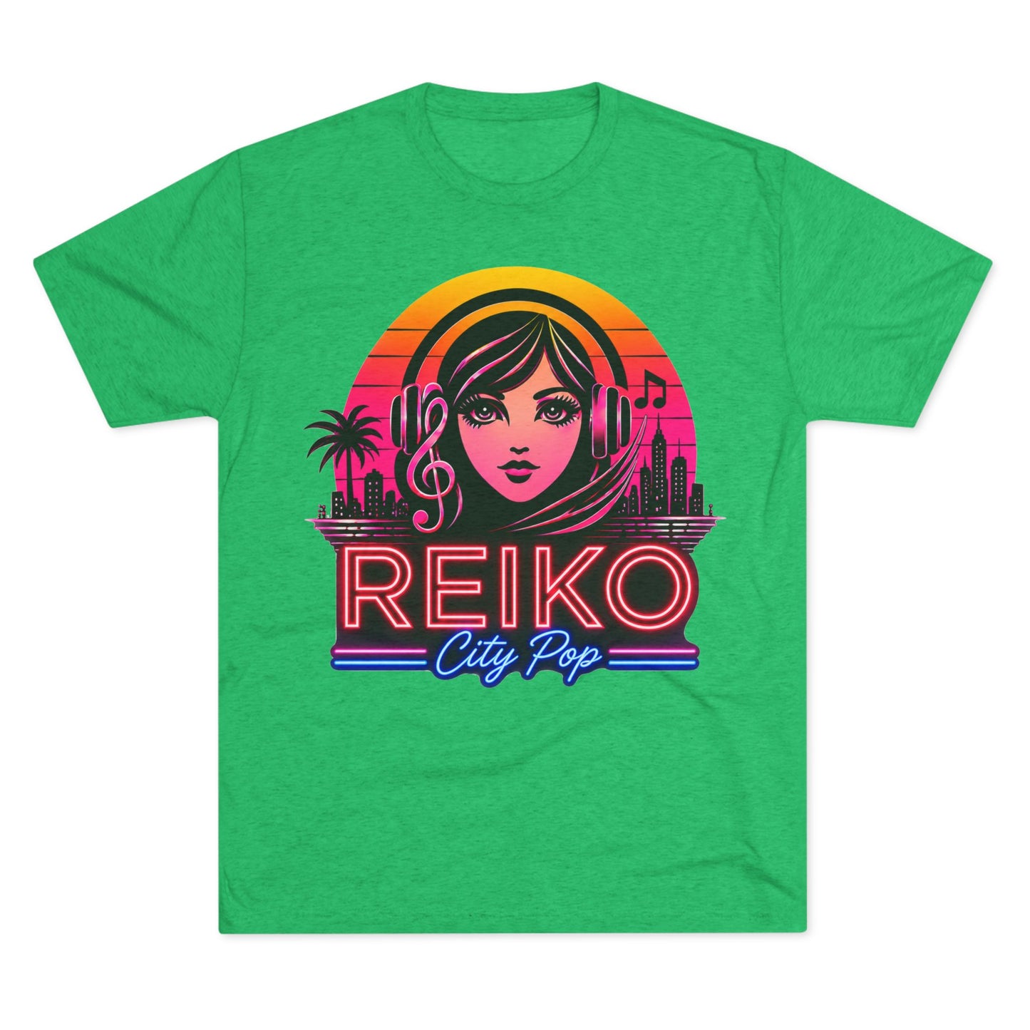 Official Reiko Citi Pop Sunset Logo Tee - Premium Tri-Blend Assorted Colors