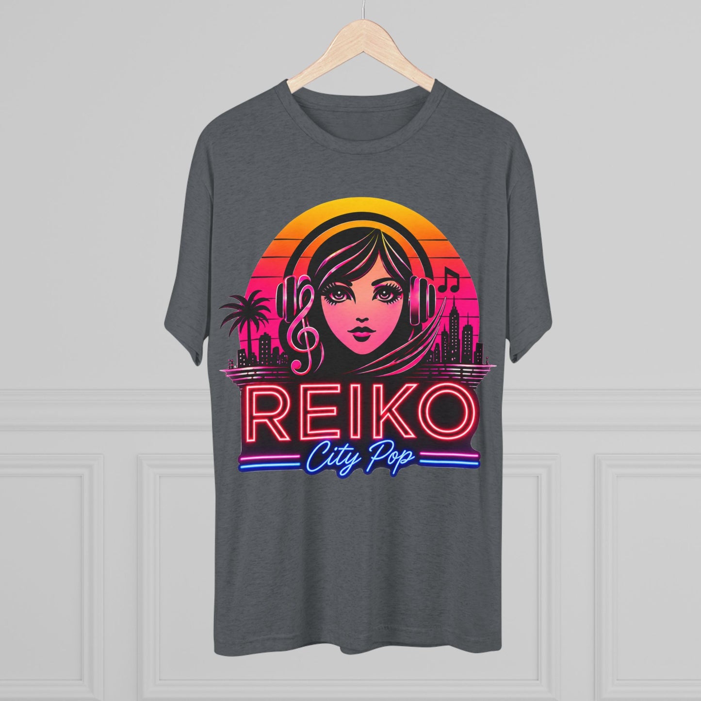 Official Reiko Citi Pop Sunset Logo Tee - Premium Tri-Blend Assorted Colors